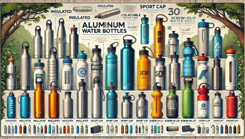 Types of Aluminium Water Bottles