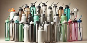 Straw-Cap Sports Bottles